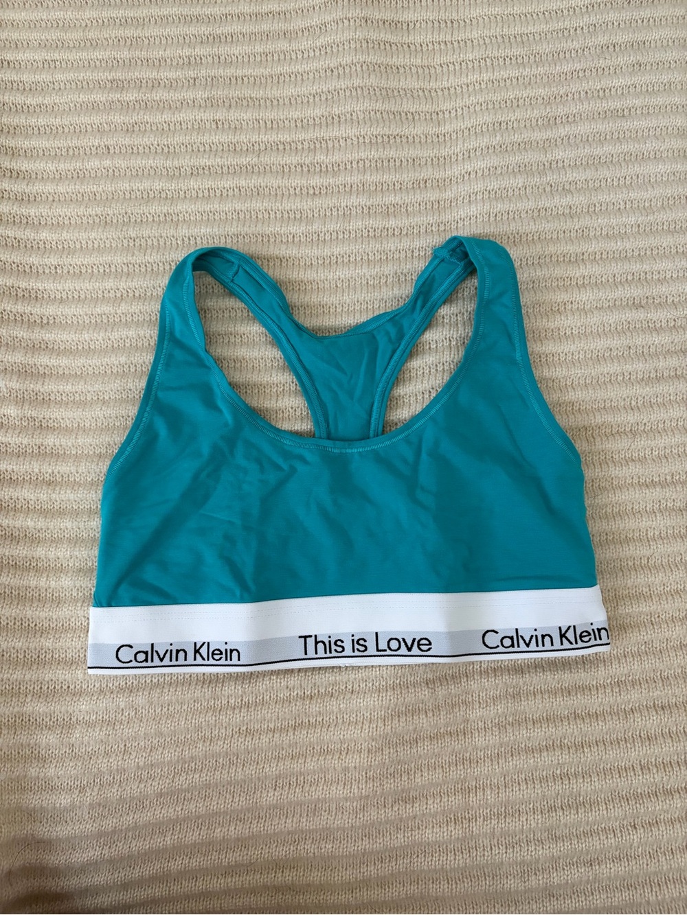 Calvin Klein Teal Bra